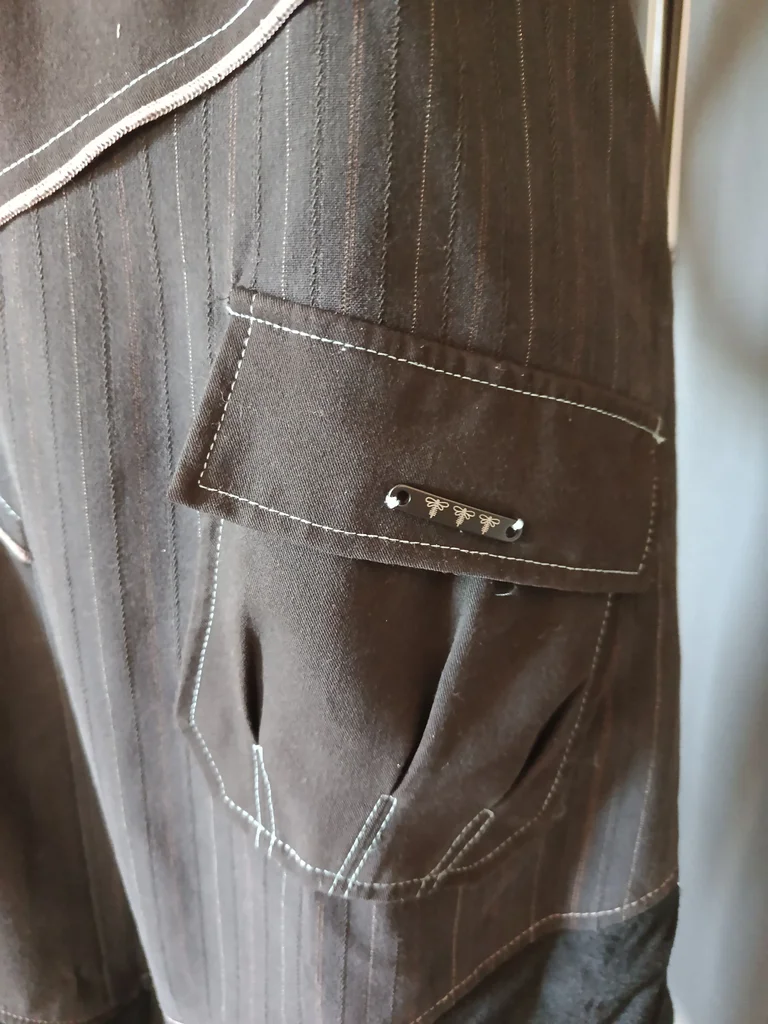 Asymmetrische jurk. Blauw, zwart, maat 38 – photo 4